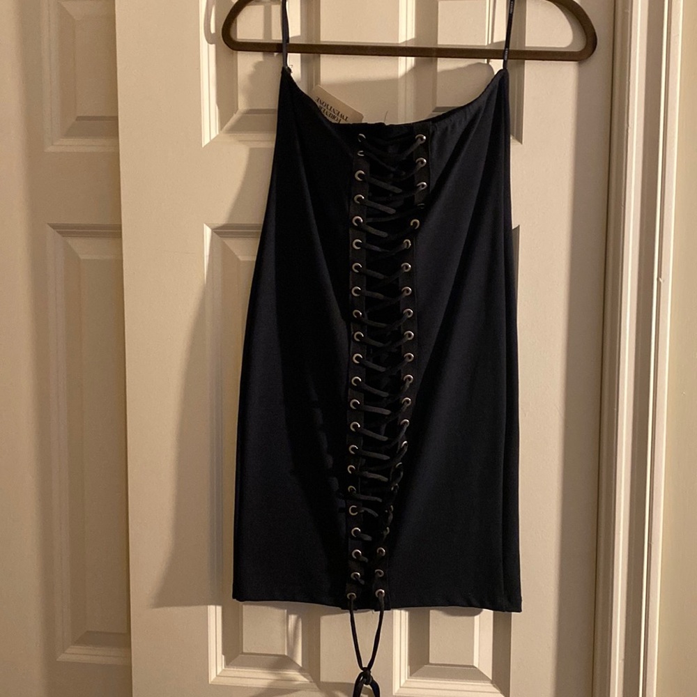 Black corset dress